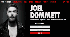 Desktop Screenshot of joeldommett.com